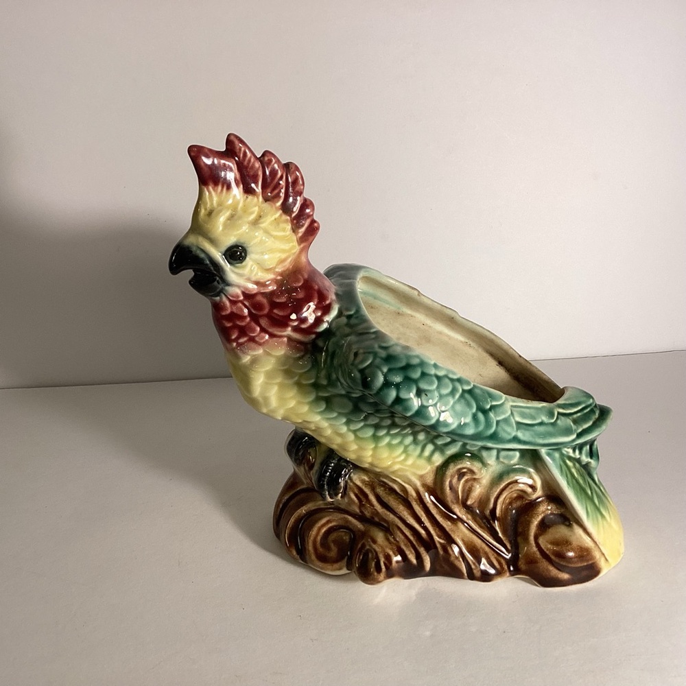 American Bisque cockatiel bird planter